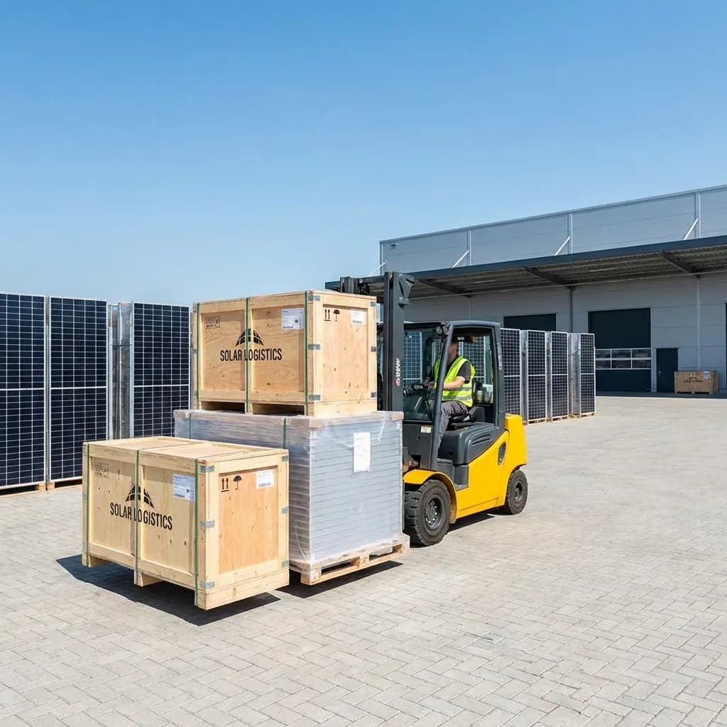 Solar panel delivery logistics